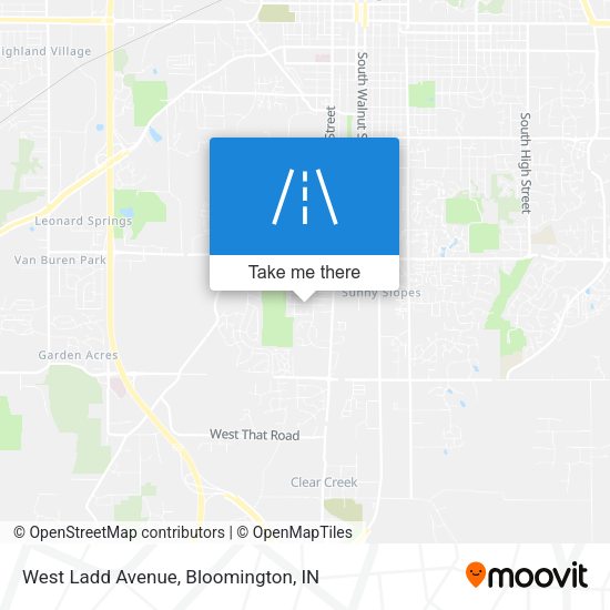 West Ladd Avenue map