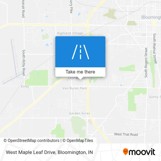 West Maple Leaf Drive map