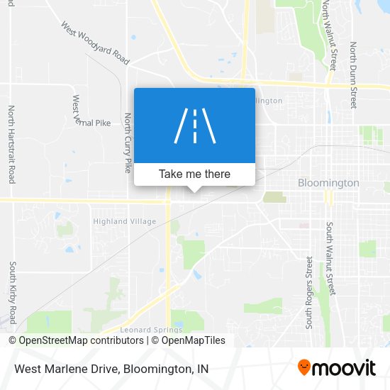 West Marlene Drive map