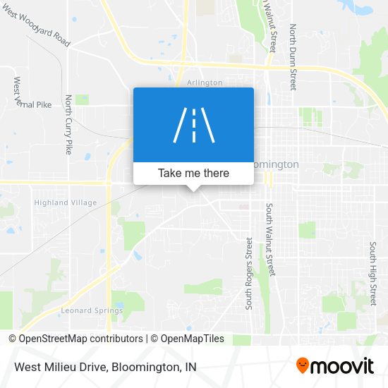 West Milieu Drive map