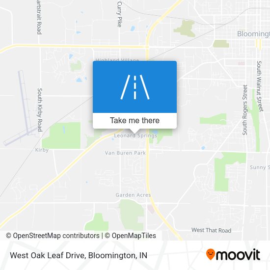 Mapa de West Oak Leaf Drive
