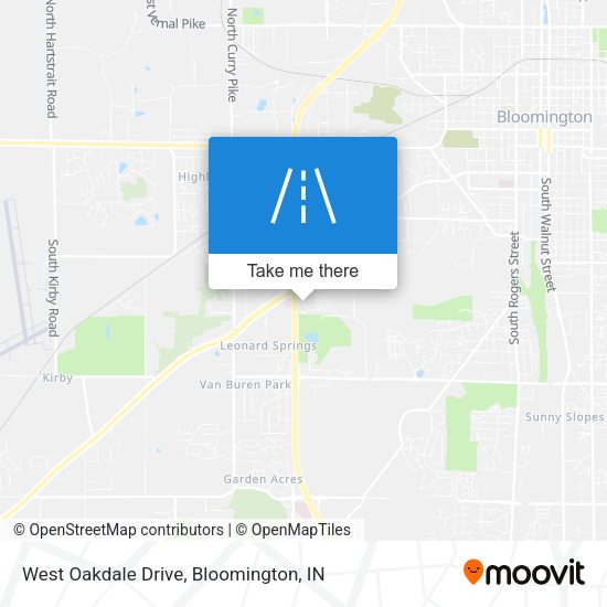 Mapa de West Oakdale Drive