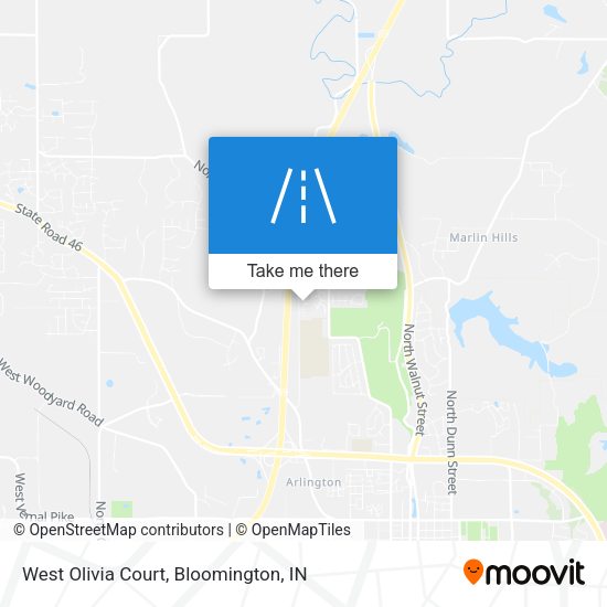 West Olivia Court map