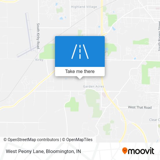 Mapa de West Peony Lane