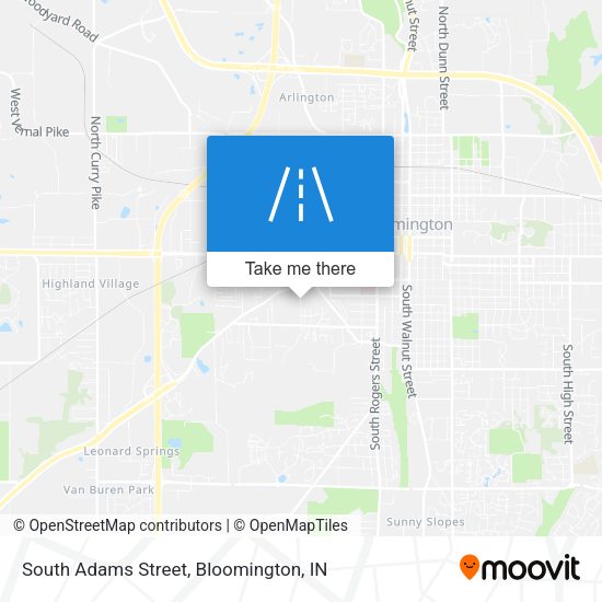 South Adams Street map