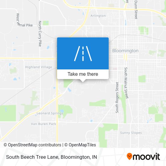 South Beech Tree Lane map