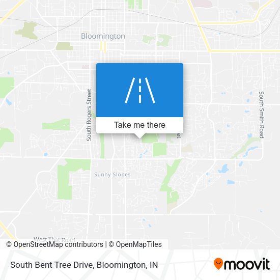 South Bent Tree Drive map