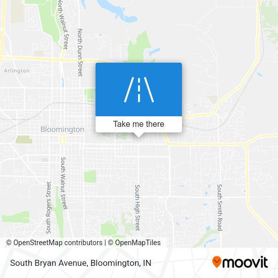 South Bryan Avenue map