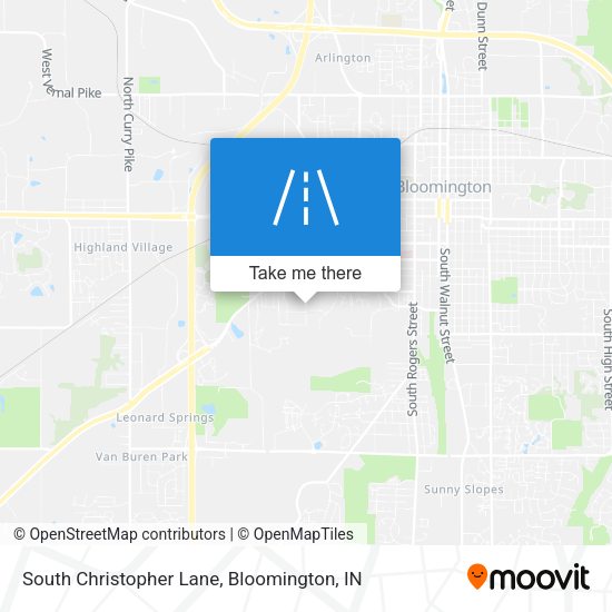 South Christopher Lane map