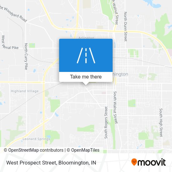 West Prospect Street map