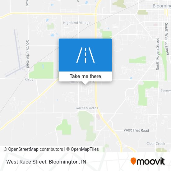 West Race Street map