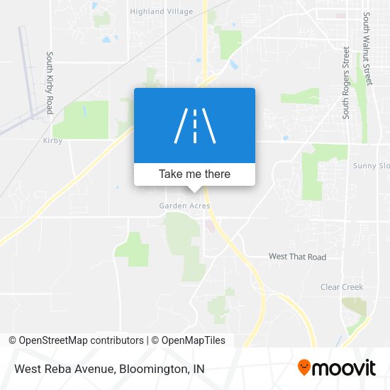 West Reba Avenue map