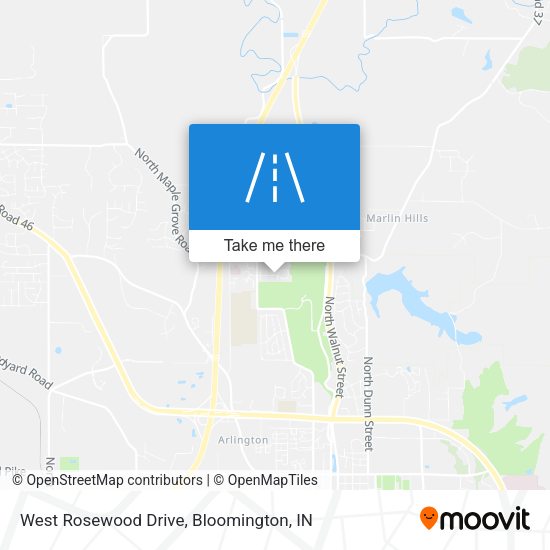 West Rosewood Drive map