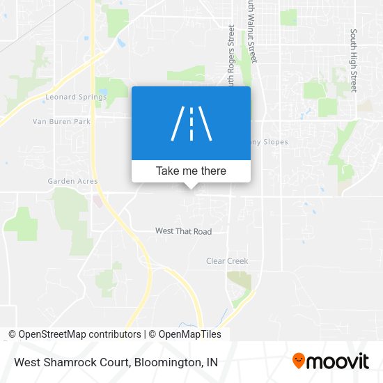 West Shamrock Court map