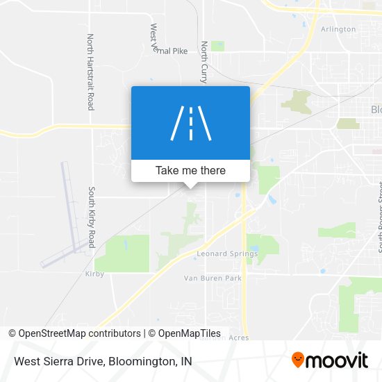 West Sierra Drive map