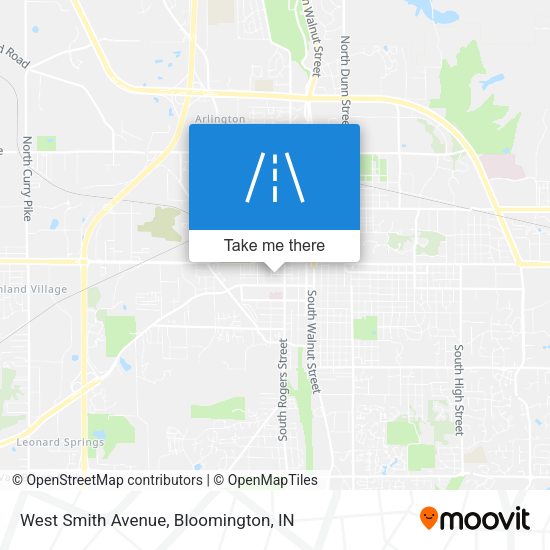 West Smith Avenue map