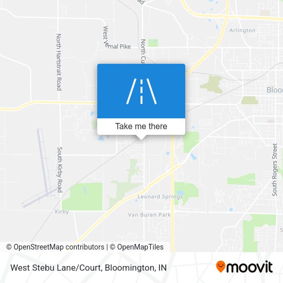 Mapa de West Stebu Lane/Court