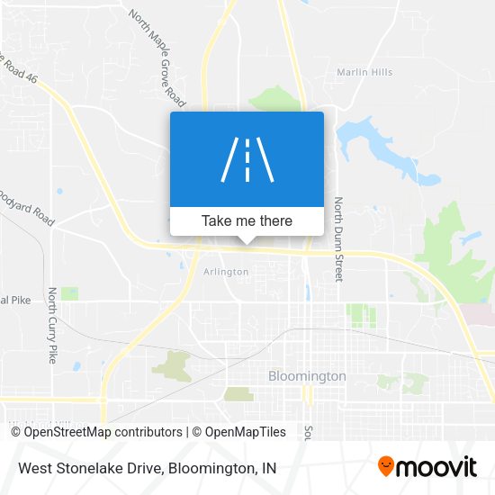 West Stonelake Drive map