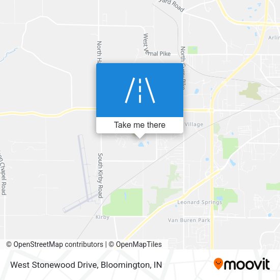 West Stonewood Drive map