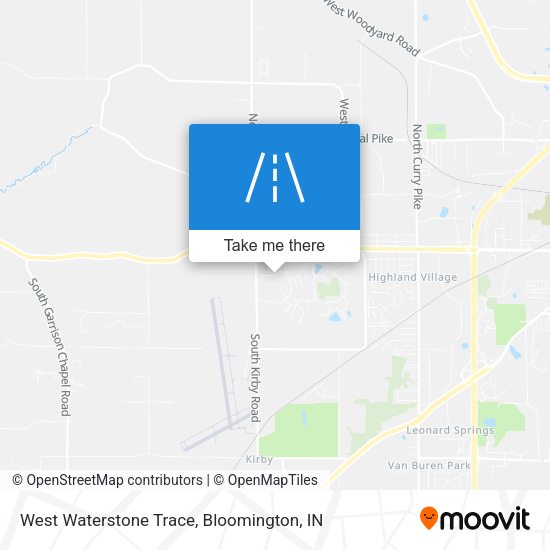 West Waterstone Trace map