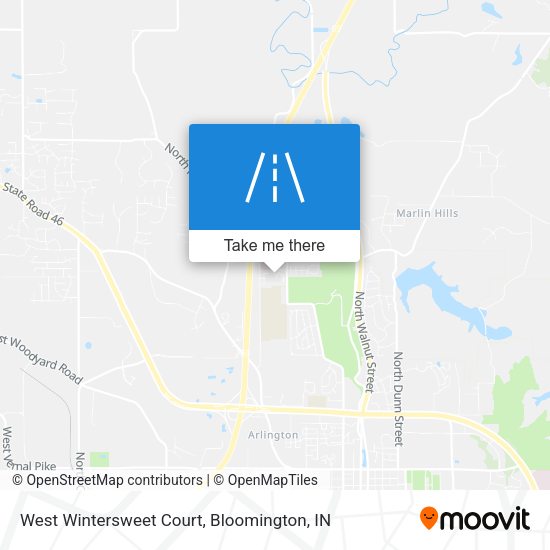 West Wintersweet Court map