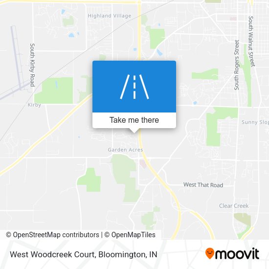 West Woodcreek Court map