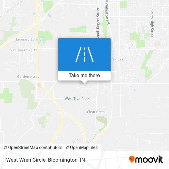 West Wren Circle map