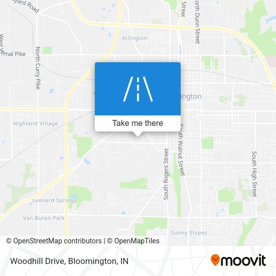 Woodhill Drive map