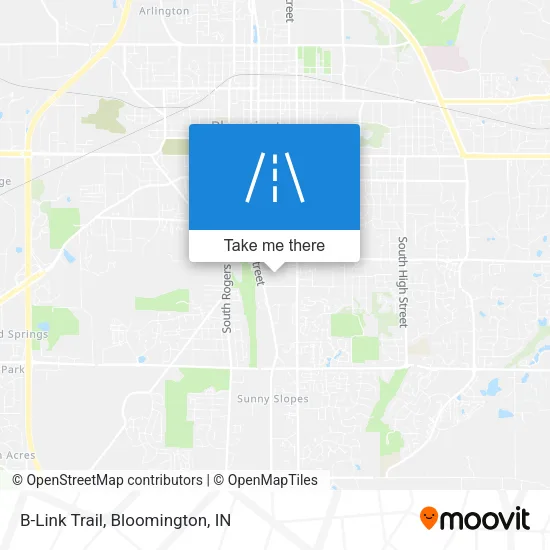 B-Link Trail map