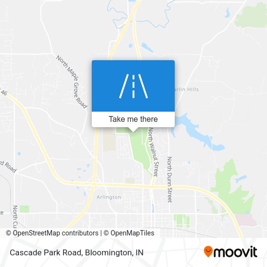 Cascade Park Road map