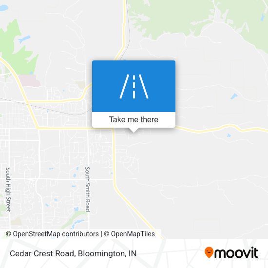 Mapa de Cedar Crest Road