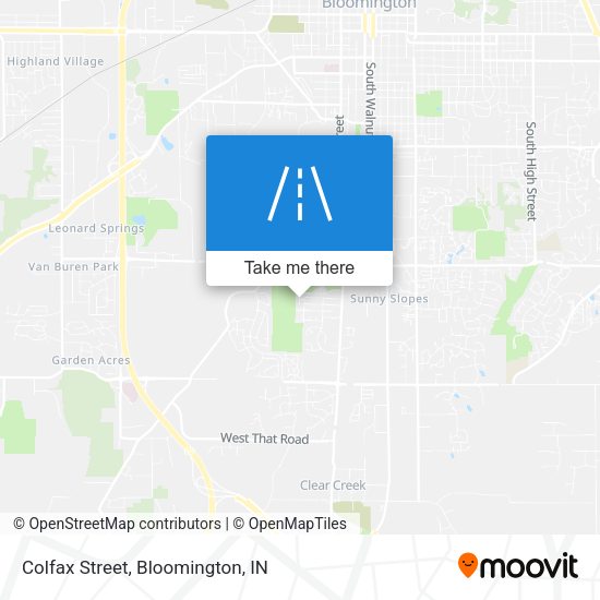 Colfax Street map