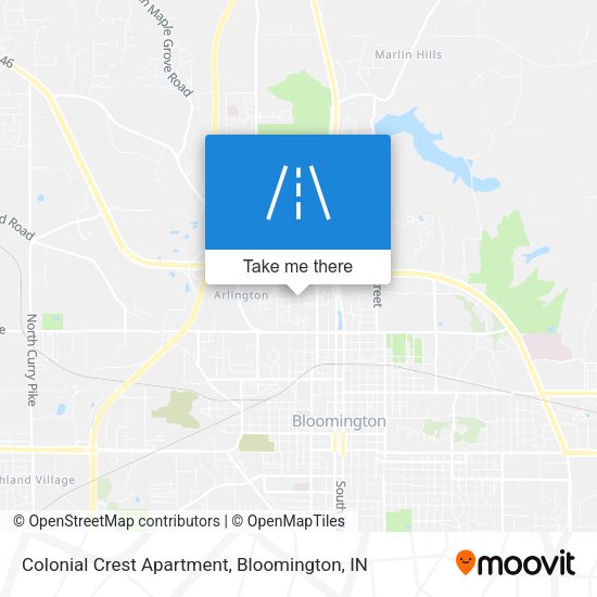 Colonial Crest Apartment map