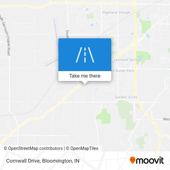 Mapa de Cornwall Drive