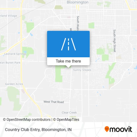 Mapa de Country Club Entry