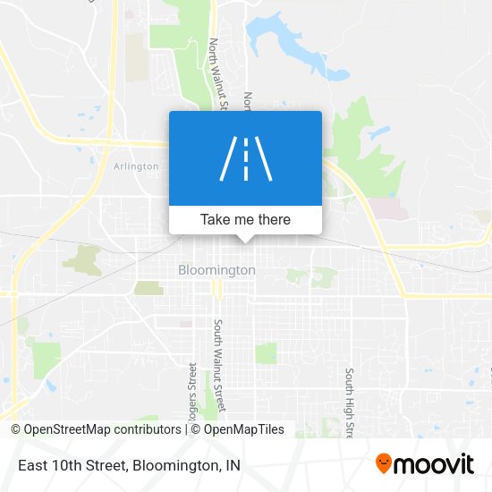 East 10th Street map