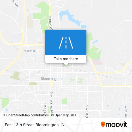 East 13th Street map