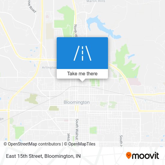East 15th Street map