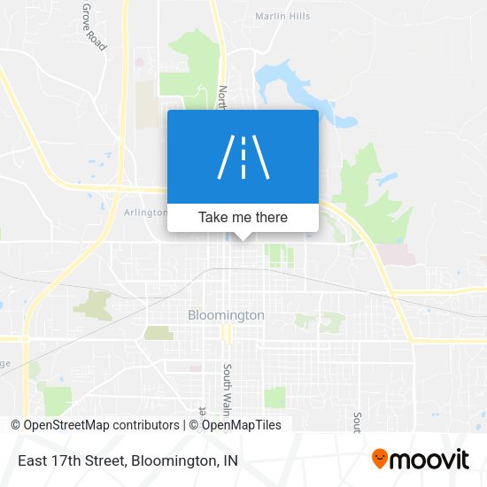 Mapa de East 17th Street
