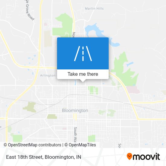 East 18th Street map