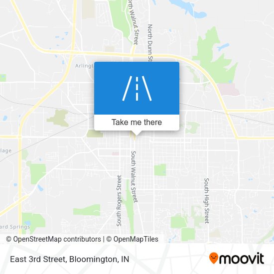 East 3rd Street map