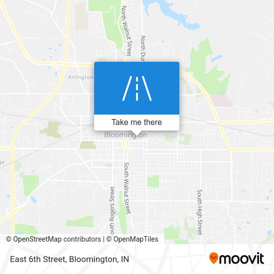 East 6th Street map