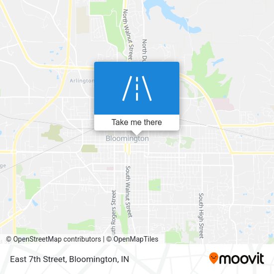 East 7th Street map