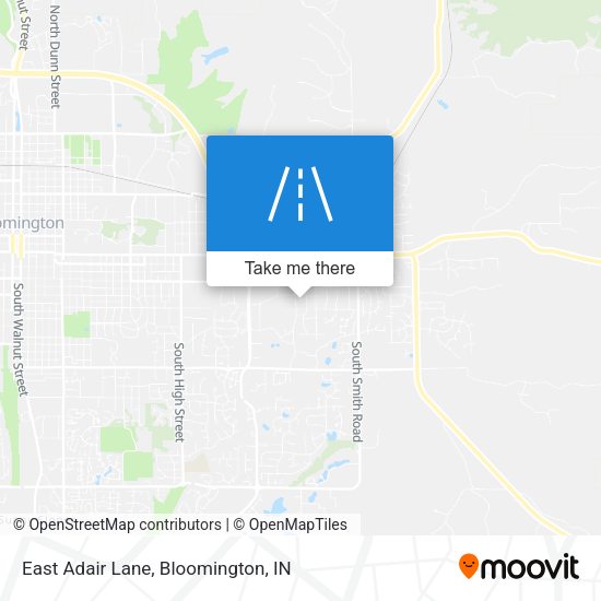 Mapa de East Adair Lane