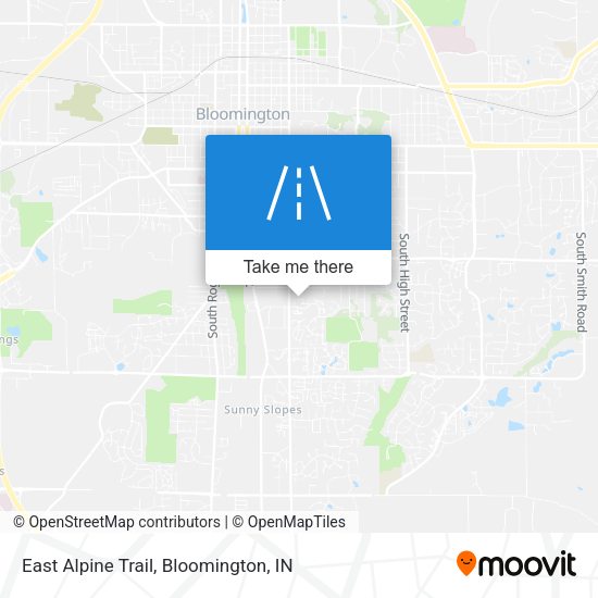 East Alpine Trail map