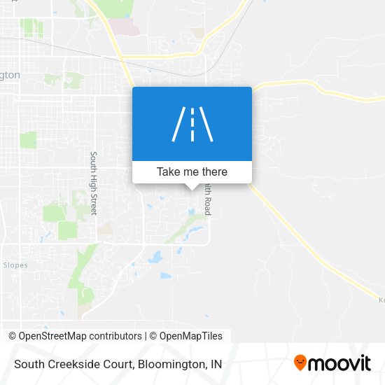 South Creekside Court map