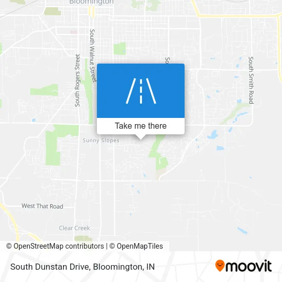 South Dunstan Drive map