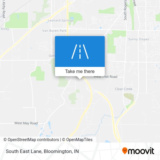 South East Lane map