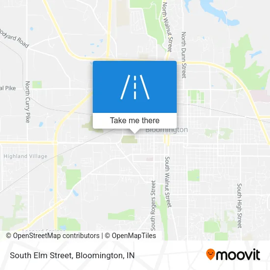 South Elm Street map