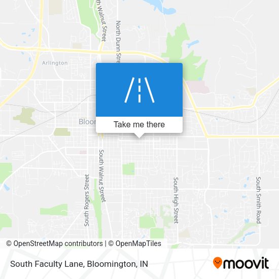 South Faculty Lane map